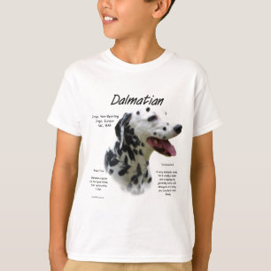 Camiseta Diseño de la historia dálmata (negro)