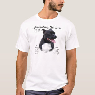 Camiseta Diseño de la historia de Staffordshire bull