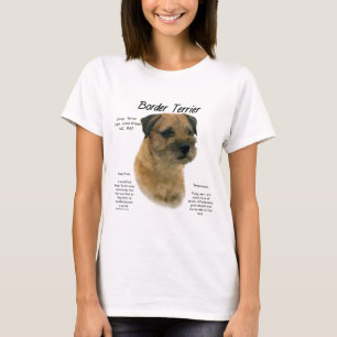 Camiseta Diseño de la historia de Terrier de frontera