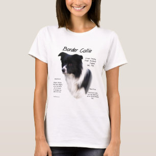 Camiseta Diseño de la historia del border collie