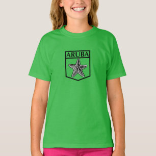 Camiseta Diseño de la isla de Aruba - Chica de ropa estado