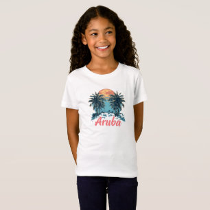 Camiseta Diseño de la isla de Aruba (versión 2) - Chicas fi