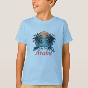 Camiseta Diseño de la isla de Aruba (versión 2) - T-Sh bási