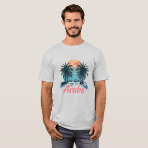 Camiseta Diseño de la isla de Aruba (versión 2) - T-Sh bási