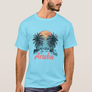 Camiseta Diseño de la isla de Aruba (versión 2) - T-Sh bási