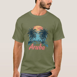 Camiseta Diseño de la isla de Aruba (versión 2) - T-Shi osc