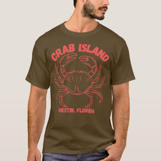 Camiseta Diseño de la Isla del Cangrejo para Destin Florida