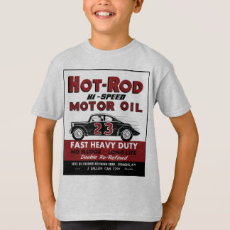 Camiseta Diseño de la lata del aceite de motor del coche de