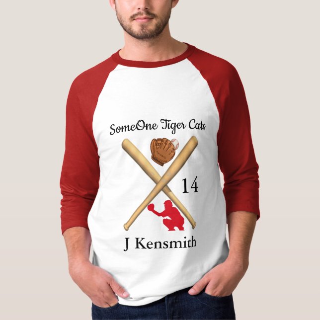 Camiseta Diseño de la Liga de Campeones de Béisbol Personal (Anverso)