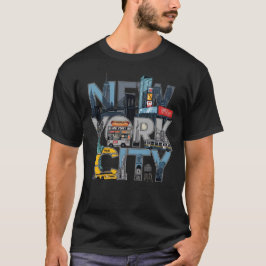 Camiseta Diseño de la línea aérea de la ciudad de Nueva Yor