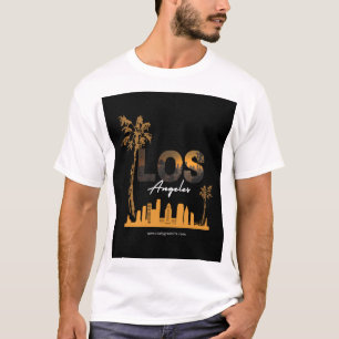 Camiseta Diseño de la línea aérea Sunset de Los Ángeles