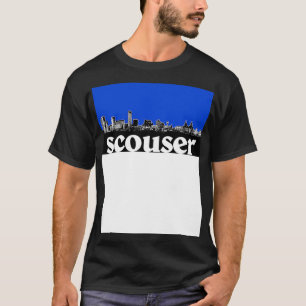 Camiseta Diseño de la Línea Azul del Liverpool de Scouser