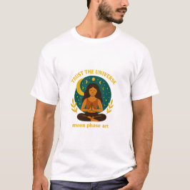 Camiseta Diseño de la Luna Cálida Celestial