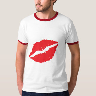Camiseta Diseño de la marca del beso