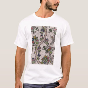 Camiseta Diseño de la materia textil de formas de la plant