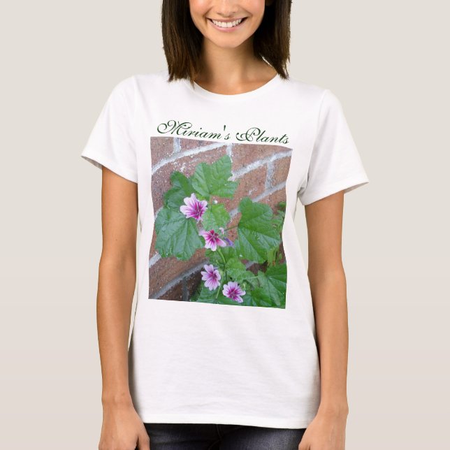 Camiseta Diseño de la moda del jardín de Miriam por Janz (Anverso)