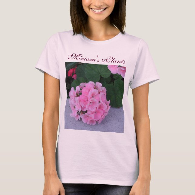 Camiseta Diseño de la moda del jardín de Miriam por Janz (Anverso)
