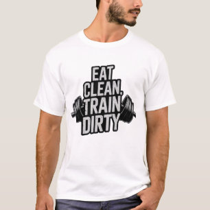 Camiseta Diseño de la motivación de entrenamiento sucio en 