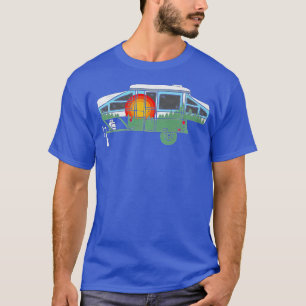 Camiseta Diseño de la Naturaleza de Vintage del Camper Pop-