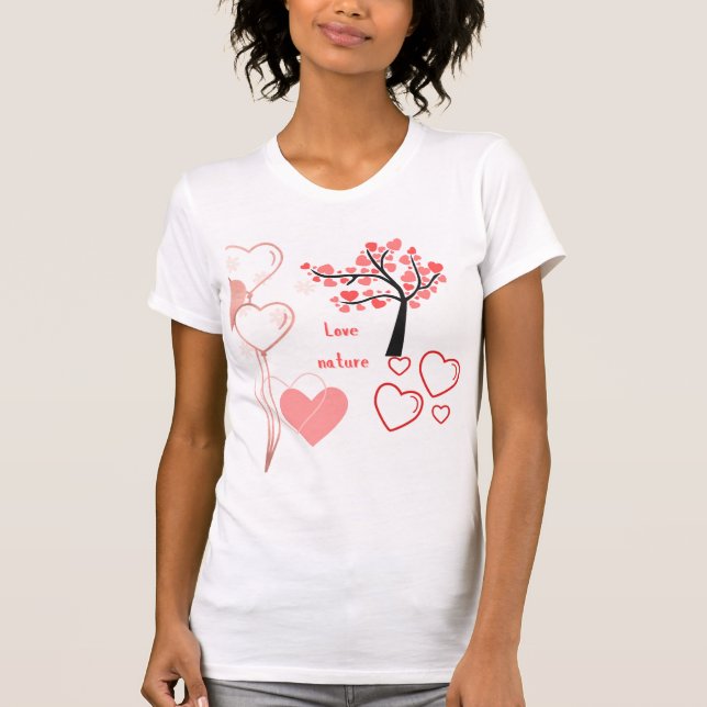 CAMISETA DISEÑO DE LA NATURALEZA DEL AMOR T-SHIRT (Anverso)