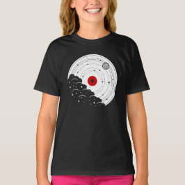 Camiseta Diseño de la Naturaleza del Disco Vinil de Música 