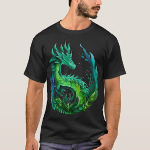 Camiseta Diseño de la naturaleza del dragón del Resumen Ver