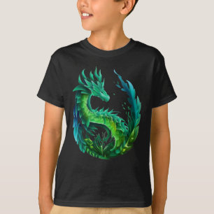 Camiseta Diseño de la naturaleza del dragón del Resumen Ver
