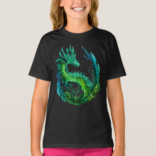 Camiseta Diseño de la naturaleza del dragón del Resumen Ver