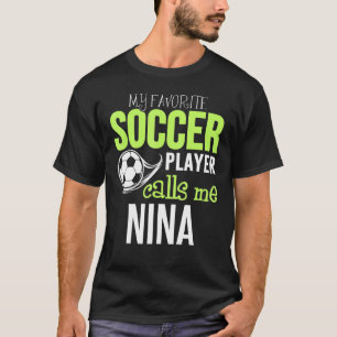 Camiseta Diseño de la Nina de Fútbol - Mi jugador favorito 