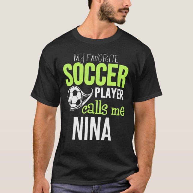 Camiseta Diseño de la Nina de Fútbol - Mi jugador favorito  (Anverso)