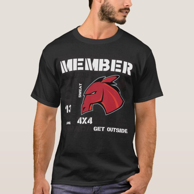 Camiseta Diseño de la palabra-etiqueta del club (Anverso)