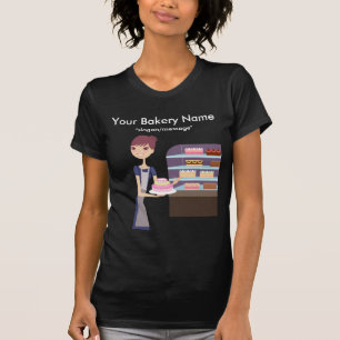 Camiseta Diseño de la panadería/de la tienda de pasteles 