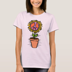 CAMISETA DISEÑO DE LA PAZ PARA LAS MUJERES