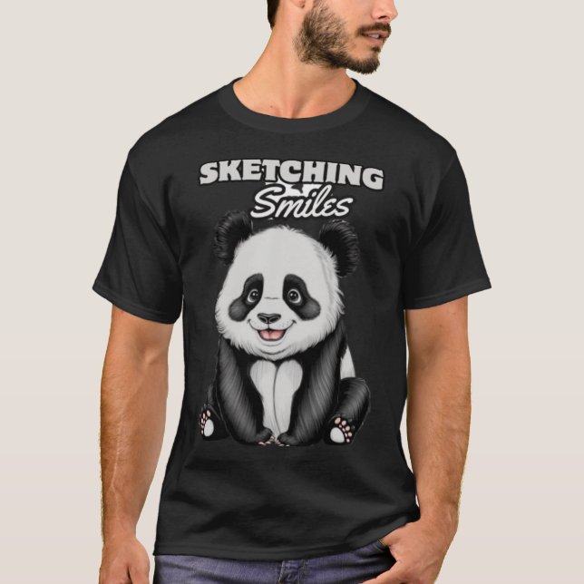 Camiseta Diseño de la Perfección del Panda blanco y negro c (Anverso)