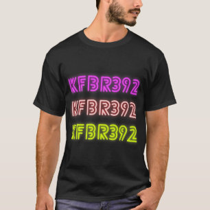 Camiseta Diseño de la placa de licencia KFBR392 Retro de lo