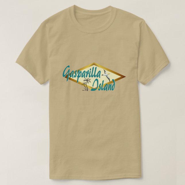 Camiseta Diseño de la playa de la Florida de la isla de (Diseño del anverso)