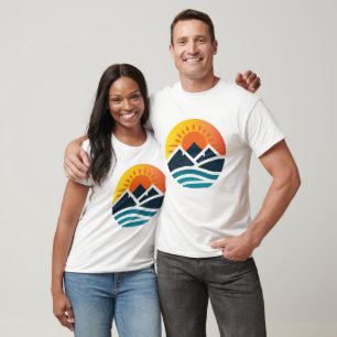 Camiseta Diseño de la playa de Summer Hilly
