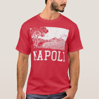 Diseño de la región italiana Napoli Retro