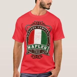 Camiseta Diseño de la región italiana retro de Nápoles Ital