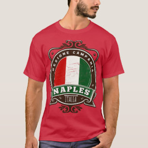 Camiseta Diseño de la región italiana retro de Nápoles Ital