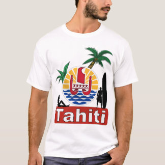 Camiseta diseño de la resaca de Tahití