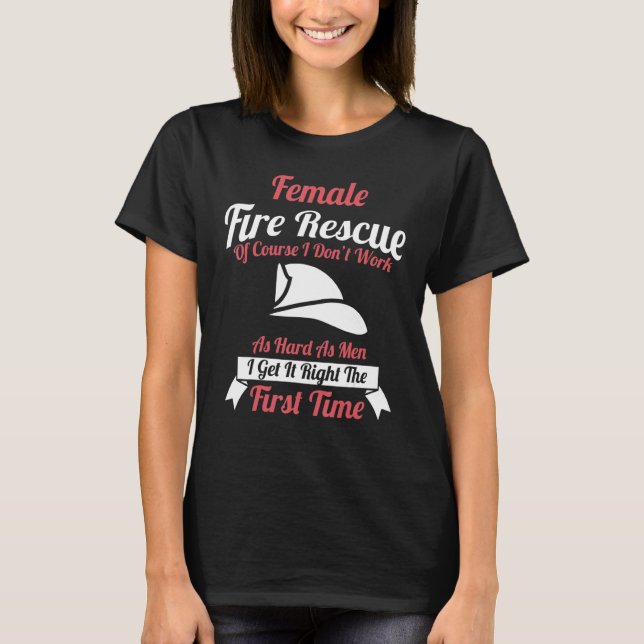 Camiseta Diseño de la ropa de rescate de bomberos (Anverso)