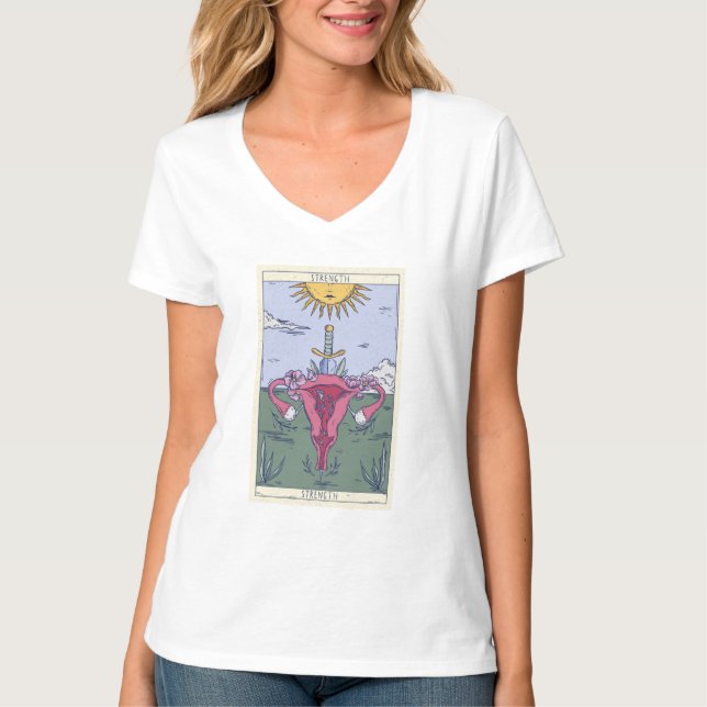 Camiseta Diseño de la tarjeta Tarot de Concentración de Ute (Anverso)