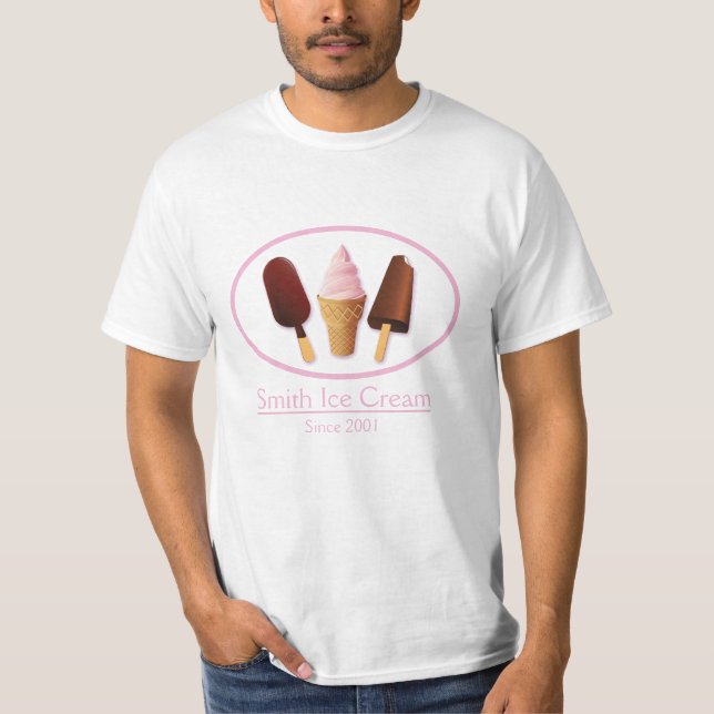 Camiseta Diseño de la Tienda de Helados (Anverso)