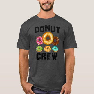 Camiseta Diseño De La Tripulación Donut Para Hombres Mujere