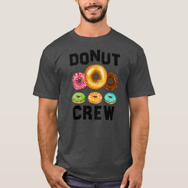 Camiseta Diseño De La Tripulación Donut Para Hombres Mujere (Anverso)