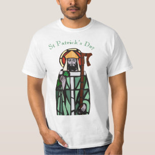 Camiseta Diseño de la ventana de vidrio manchado del Día de