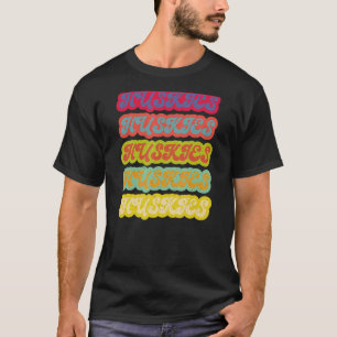 Camiseta Diseño de la vibra de época de Husky Dog Retro 70