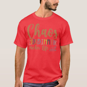 Camiseta Diseño de la vida del profesor del coordinador del