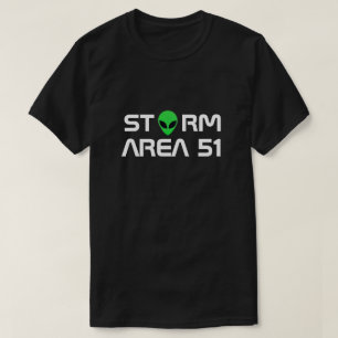 CAMISETA DISEÑO DE LA ZONA DE TORMENTAS 51 ALIEN